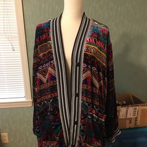Johnny Was velvet/silk reversible jacket